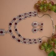 Cubic zirconia emerald necklace, Long Necklacs
