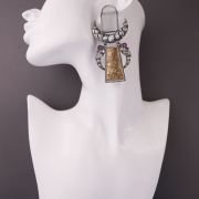 Beautiful TWO TONE OXIDISESD EARRINGS