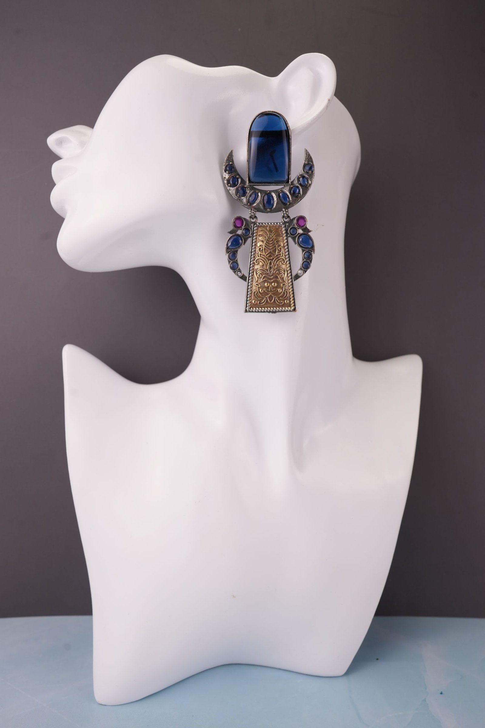 Beautiful TWO TONE OXIDISESD EARRINGS