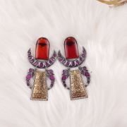 Beautiful TWO TONE OXIDISESD EARRINGS