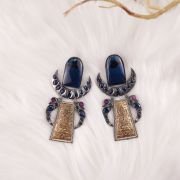 Beautiful TWO TONE OXIDISESD EARRINGS