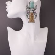 Beautiful TWO TONE OXIDISESD EARRINGS