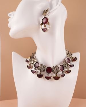 Oxidised Handcrafted necklace