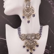 Menakari kundan Choker Set with earrings