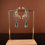 Claire ear drops- Blue and white stone