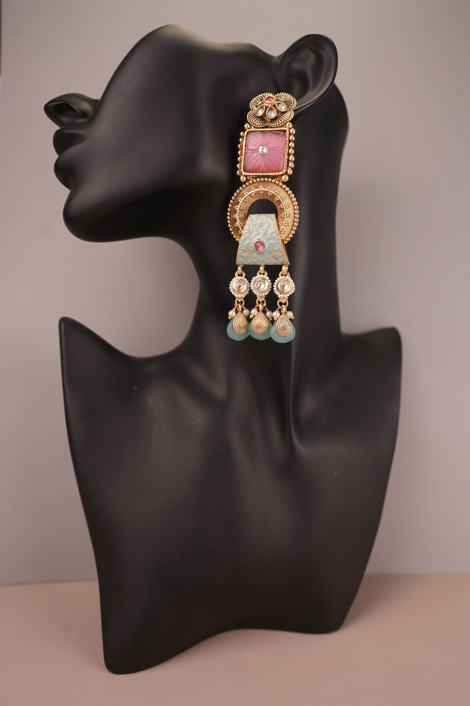Mina earrings-Pink