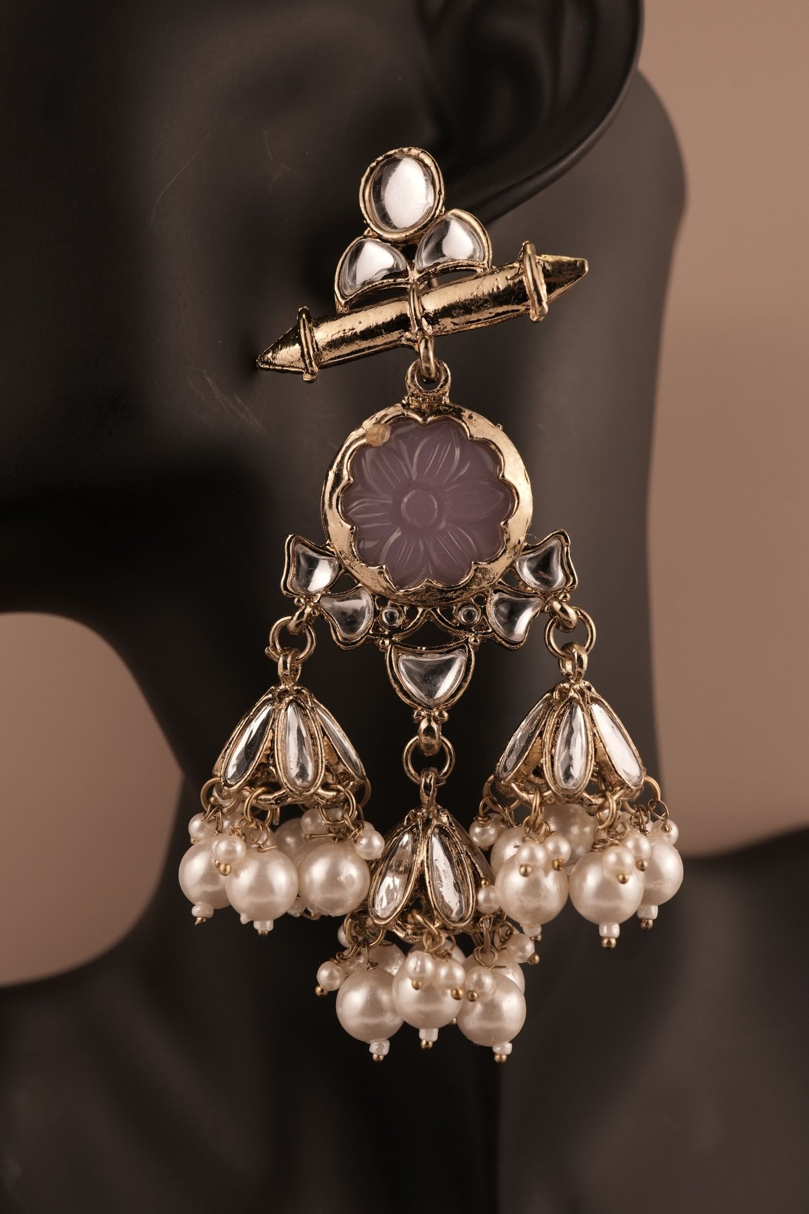 Tri Jhumka (Light green)