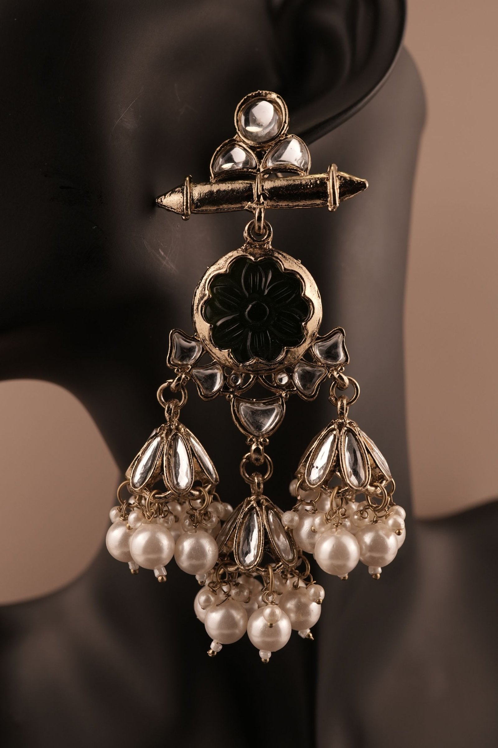 Tri Jhumka (Light green)