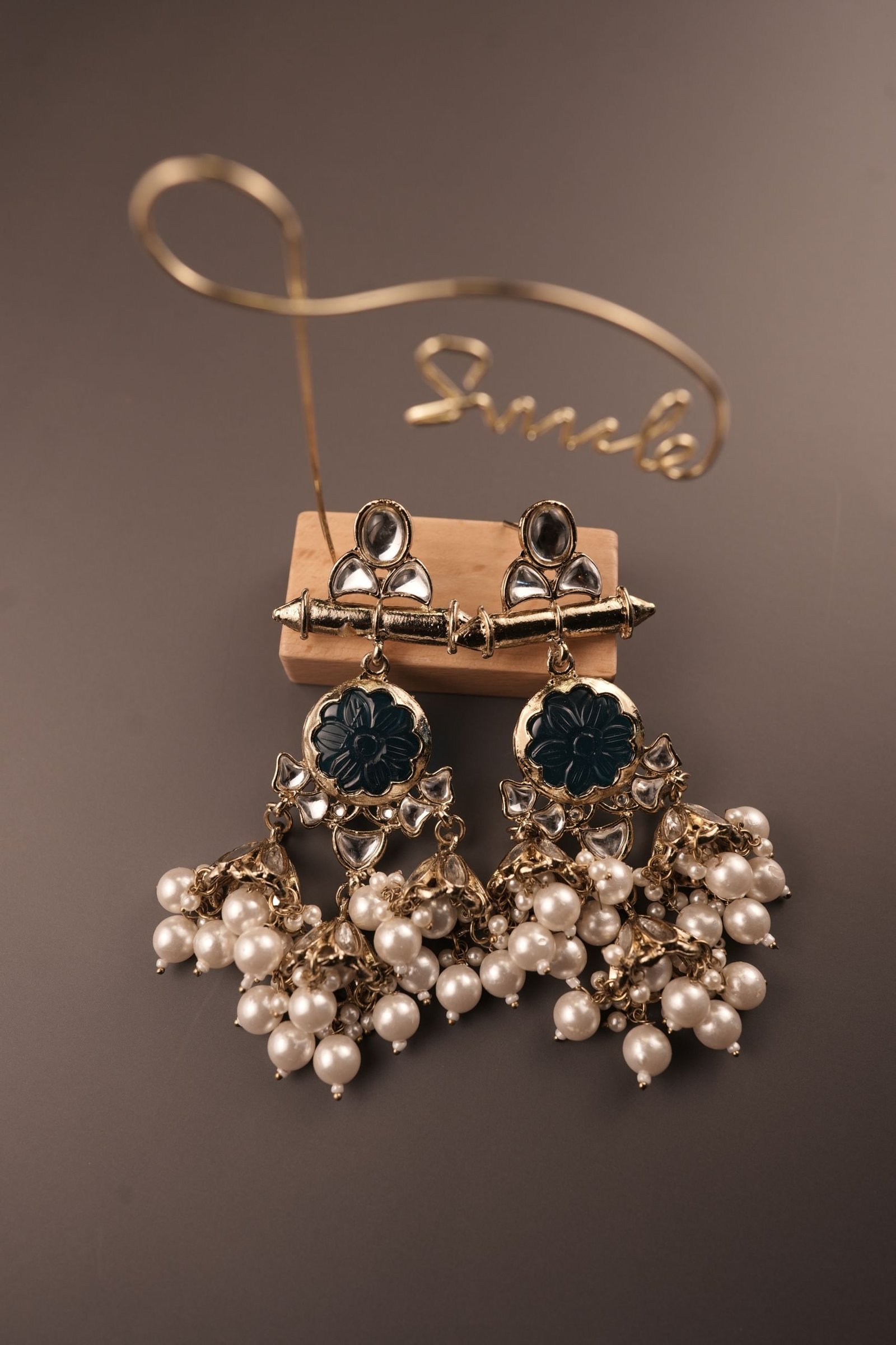Tri Jhumka (Light green)