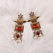 Jagriti pearls kunda earrings