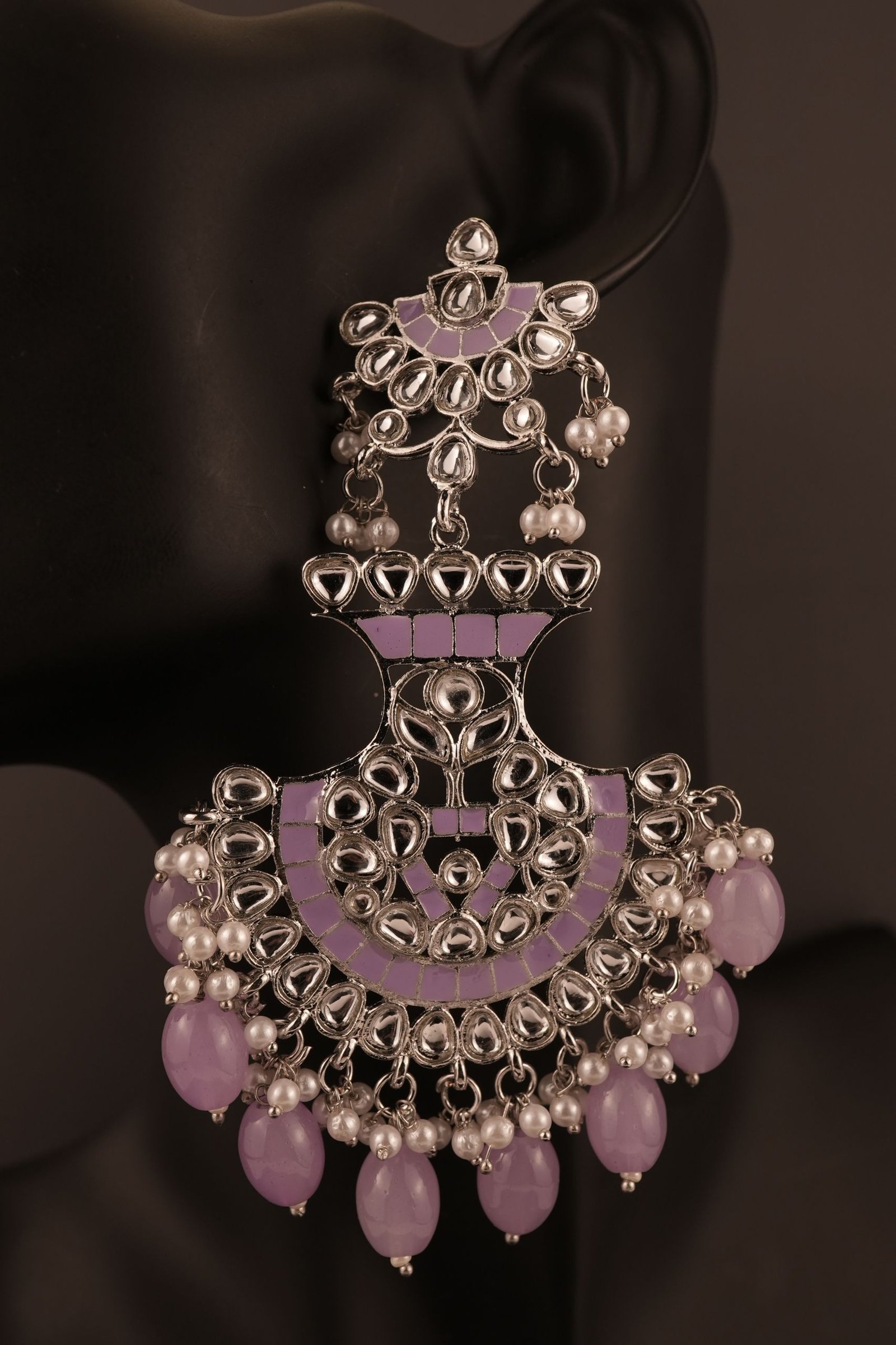 Anshu Chandbalis  Kundan Earrings