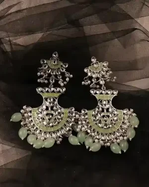 Anshu Chandbalis  Kundan Earrings