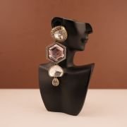Ahana Earrings (Purple Multi stone)