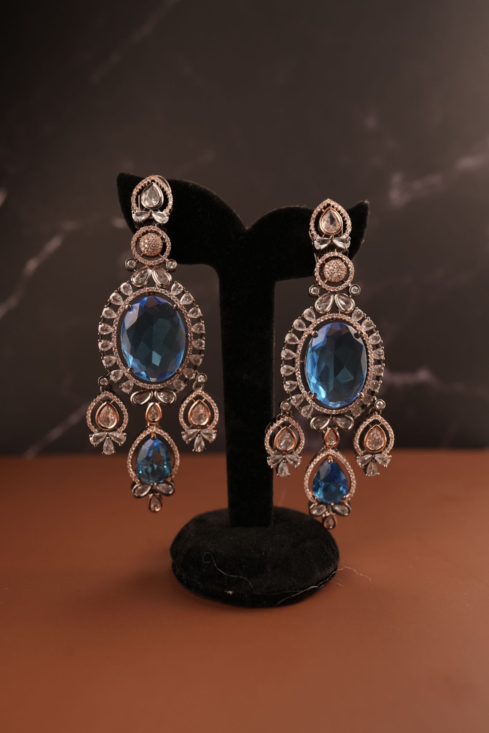 Stone studded earrings