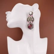 Mahi Kundan earrings-Black