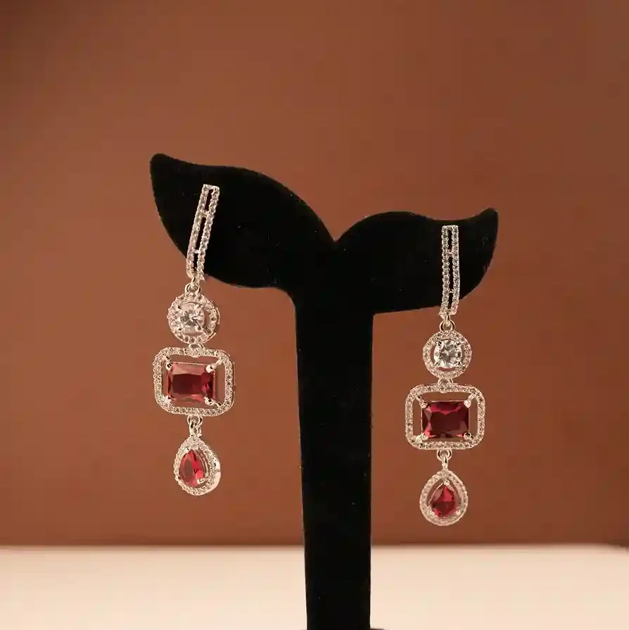 Breja Earrings – Red