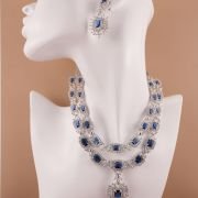 Cubic zirconia emerald necklace, Long Necklacs
