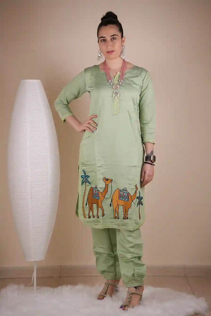 Moh Indigo Green Co-Ord (Set of 2)