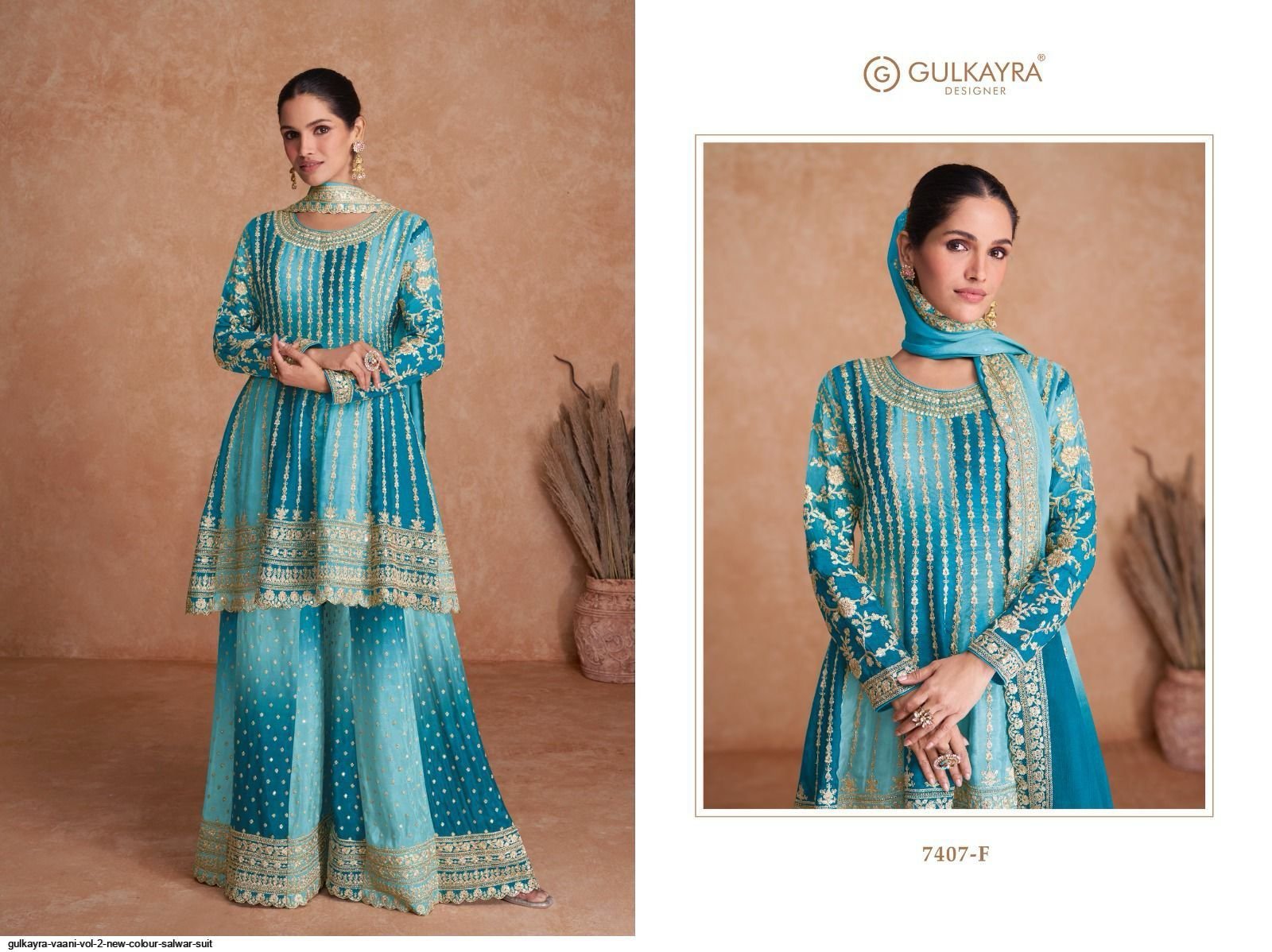 Beautiful GULKAYRA CHINNON Palazzo Suit