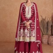 Flory gold Chinon Ghagra suit