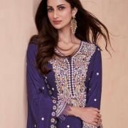 Aashirwad Gulkand Basanti Dola Silk Designer Wholesale Bollywood salwar suits.