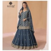 Sayuri Sara Georgette Wedding Wear Designer Suit
