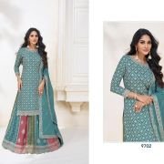 Aashirwad Collection Embroidered Straight Ghagra Style Salwar Suit
