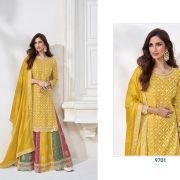 Aashirwad Collection 3 Piece Embroidered Straight Ghagra Style Salwar Suit