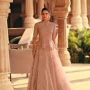 Sayuri Indo Western Designer Simran Readymade Chinon silk Dress (Copy)