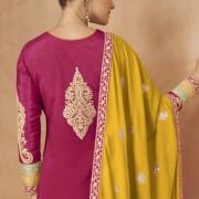Multicolor Embroidered Palazzo Salwar Suit Set