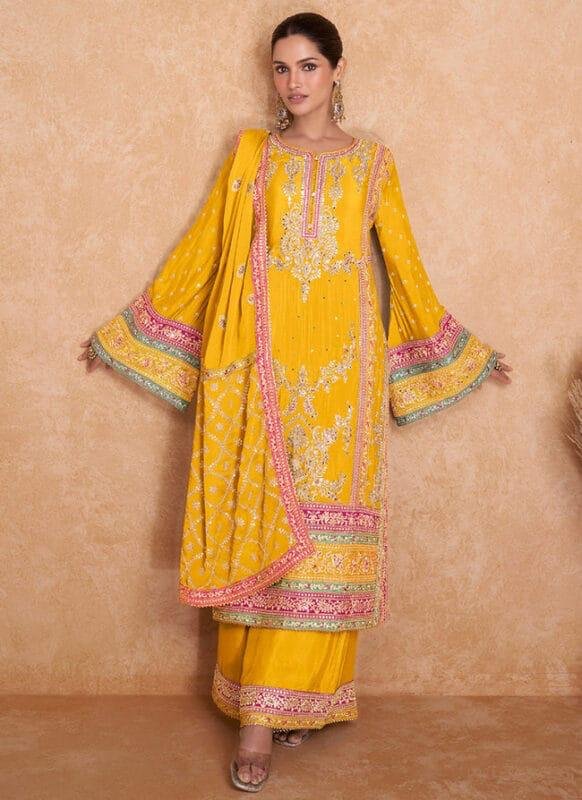 Embroidered Work Designer Palazzo Salwar Kameez