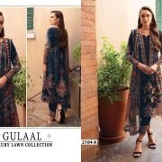 NAVY BLUE PAKISTANI LAWN COTTON WITH PATCH WORK