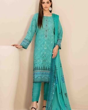 Embroidered Digital Printed Lawn Cotton Pakistani Salwar Kameez