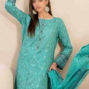 Embroidered Digital Printed Lawn Cotton Pakistani Salwar Kameez