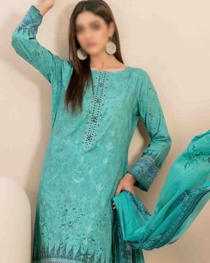 Embroidered Digital Printed Lawn Cotton Pakistani Salwar Kameez