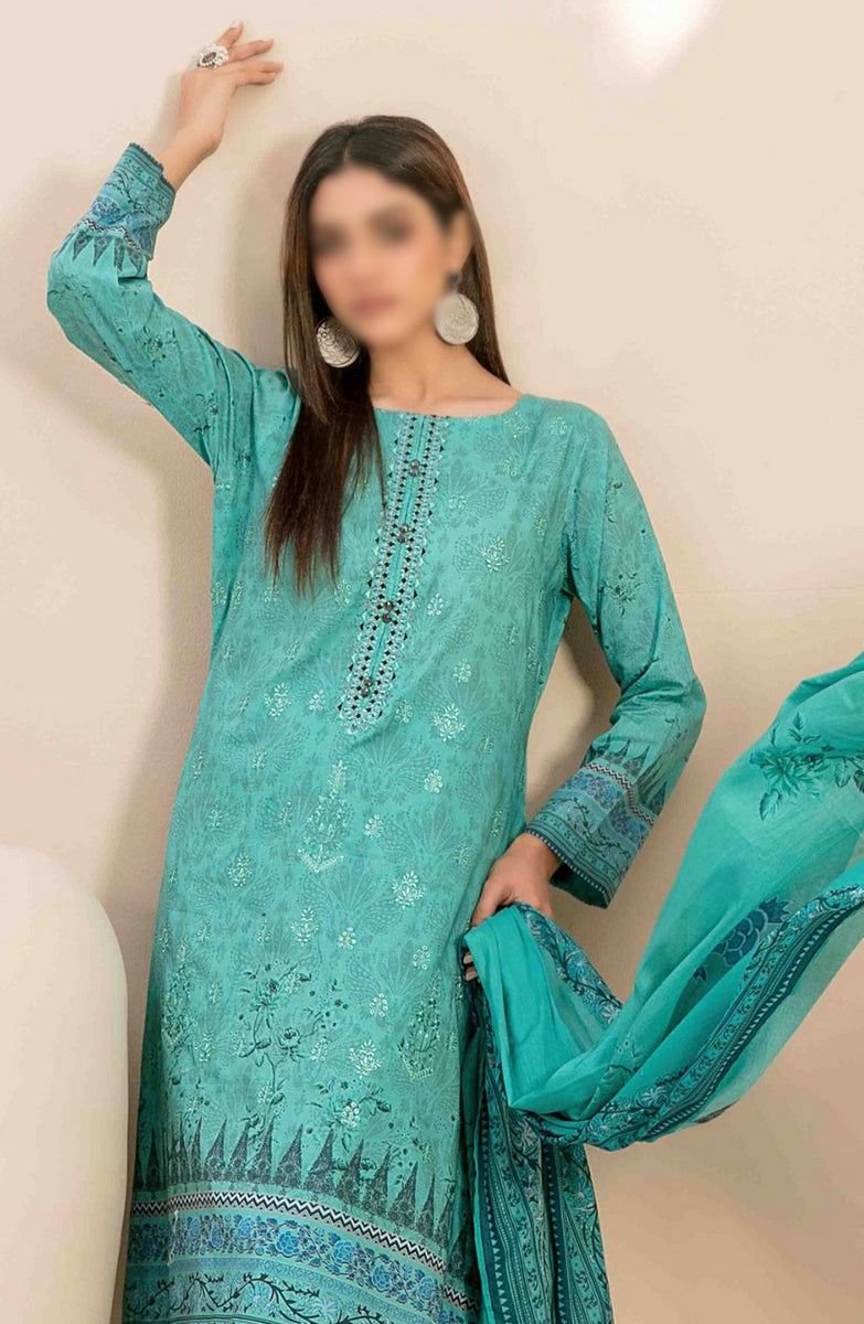 Embroidered Digital Printed Lawn Cotton Pakistani Salwar Kameez