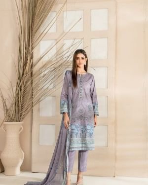 Embroidered Digital Printed Lawn Cotton Pakistani Salwar Kameez