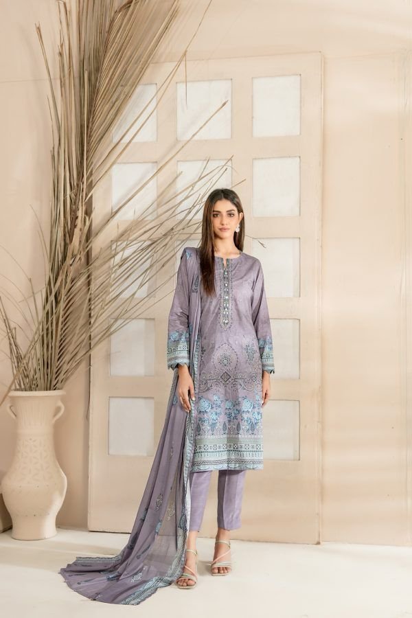 Embroidered Digital Printed Lawn Cotton Pakistani Salwar Kameez