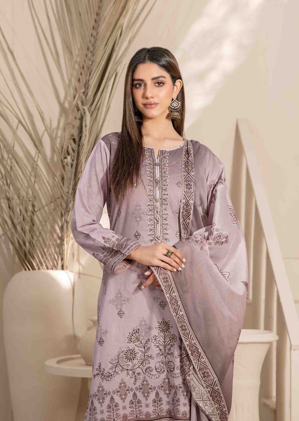 Embroidered Digital Printed Lawn Cotton Pakistani Salwar Kameez