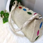 Designer clutch box handbag multicolor