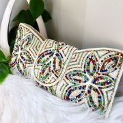 Embellished Beaded Clutch Bag