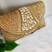 Regal Glam Embellished Clutch