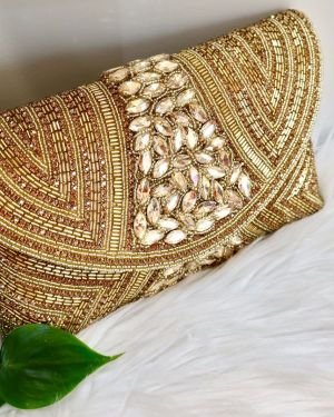 Regal Glam Embellished Clutch