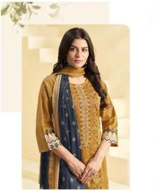 Festive Wear Mustard Yellow Pant Style Suit