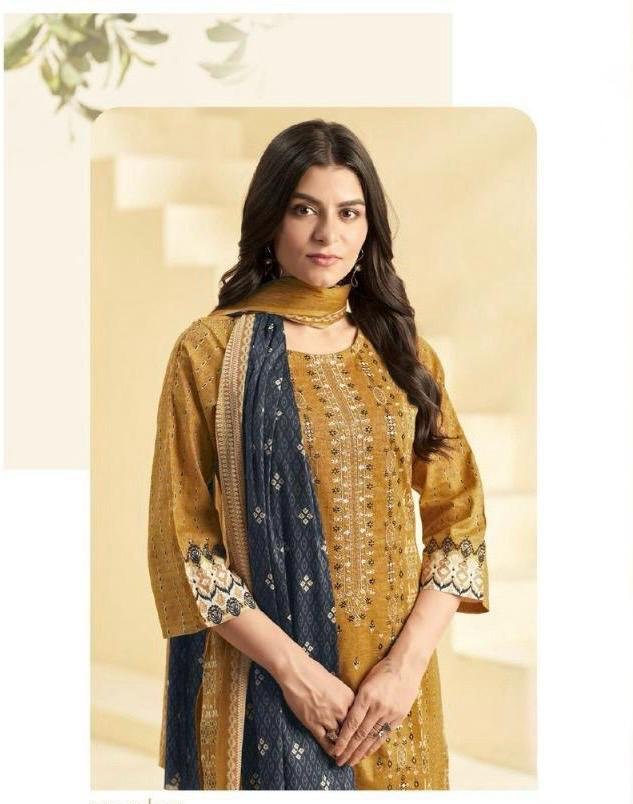 Festive Wear Mustard Yellow Pant Style Suit