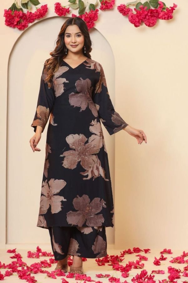 Midnight Bloom Co-ord Set
