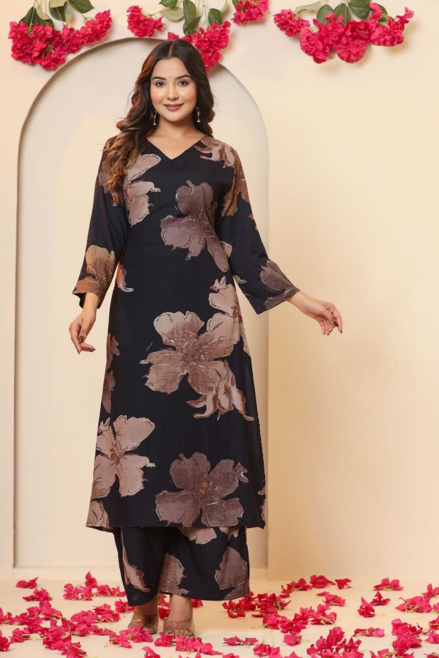 Midnight Bloom Co-ord Set